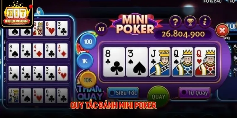 Quy tắc đánh mini poker chuẩn từ A đến Z cho người mới